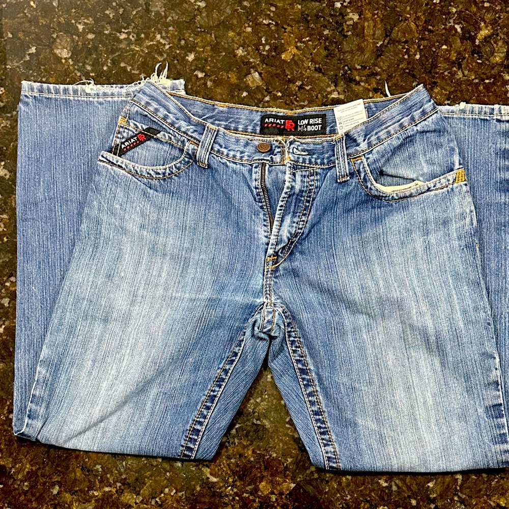 Ariat Low Rise M4 Bootcut Jeans in Blue